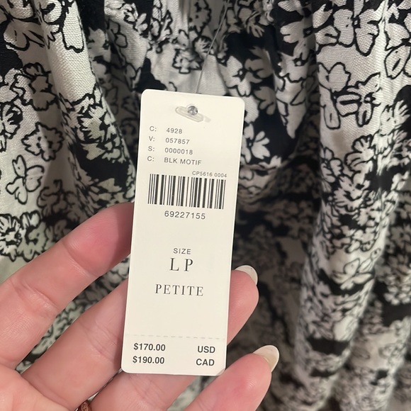 Anthropologie printed midi dress BW floral print - Picture 5 of 5